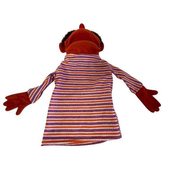 Sesame Street Ernie Hand Puppet Plush Toy 15" Striped Shirt - Picture 2 of 7